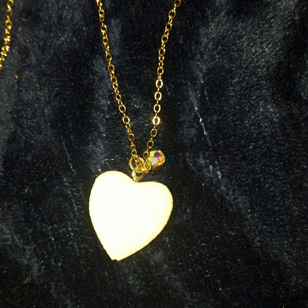 White Sparkly Locket